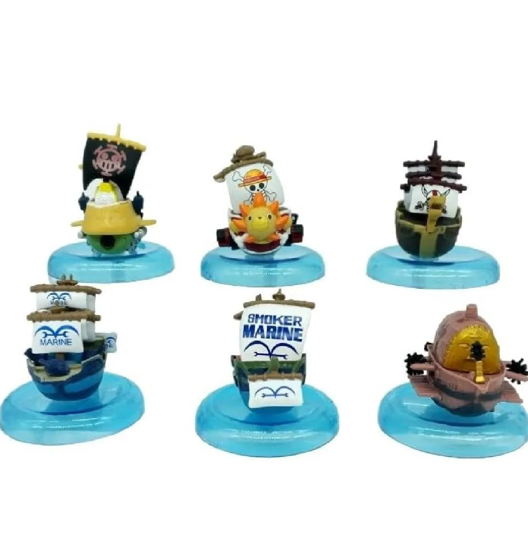 One piece ship set of 8 size 6-7 cm