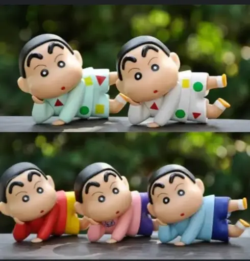 Sinchan sleeping figure set of 5height 8cm length 10 cm