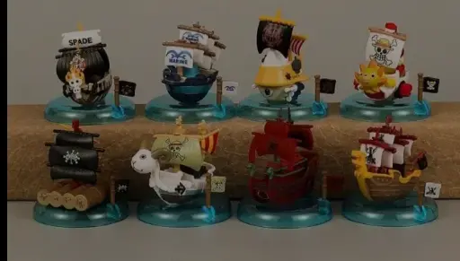 One piece ship set of 8 size 6-7 cm