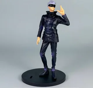 Gojo standing and saluting figure